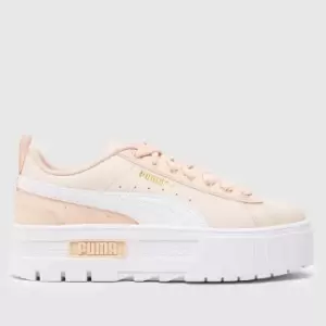 image of PUMA Pale Pink Mayze Girls Youth Trainers