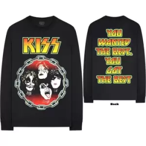 Image of KISS - You Wanted The Best Unisex Large Long Sleeved T-Shirt - Black