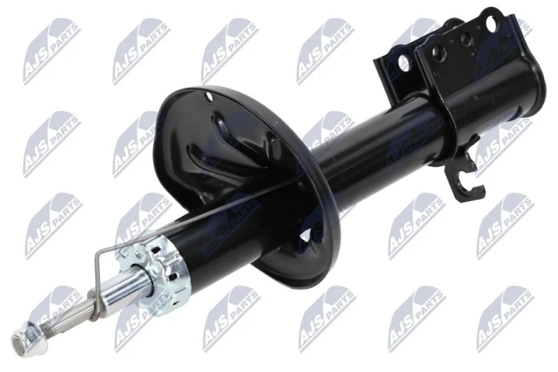 Image of NTY A-MZ-005 Shock absorber Rear Axle Left, Gas Pressure, Twin-Tube, Suspension Strut, Bottom Clamp Shock Absorber (854)