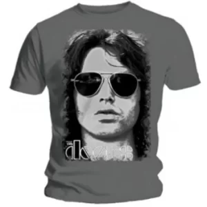 Image of The Doors Summer Glare Mens Grey T Shirt: Large