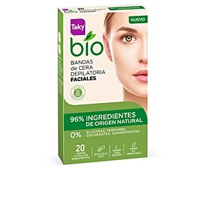 image of BIO NATURAL 0% bandas de cera faciales depilatorias 20 uds