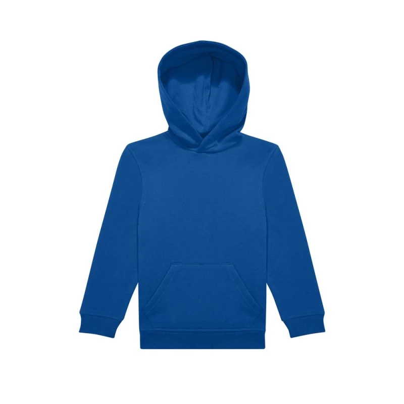 Image of B&C ID.333 Long-Sleeved Hoodie in Blue Size: 3-4 Years Blue Unisex 3-4 Years