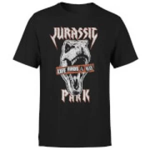 image of Jurassic Park Rex Punk Mens T-Shirt - Black - L