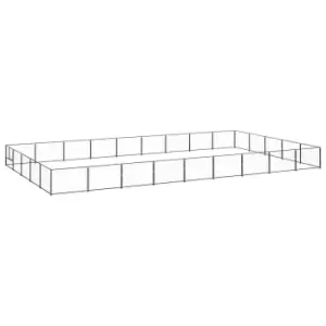Image of Vidaxl Dog Kennel Black 45 M Steel