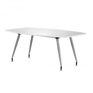 Image of Trexus Boardroom Table Writable Gloss 1800x1200x800mm White Ref