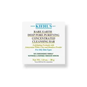 image of Kiehls Rare Earth Deep Pore Purifying Concentrated Cleansing Bar - Clear