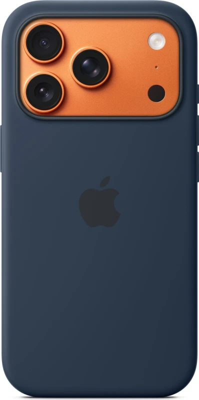Image of Apple Silicone Case with MagSafe for iPhone 17 Pro - Midnight