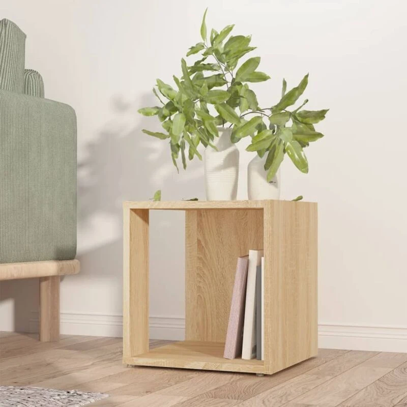 Image of VIDAXL Vidaxl - Side Table Sonoma Oak 33x33x34.5cm Engineered Wood 8720286649671