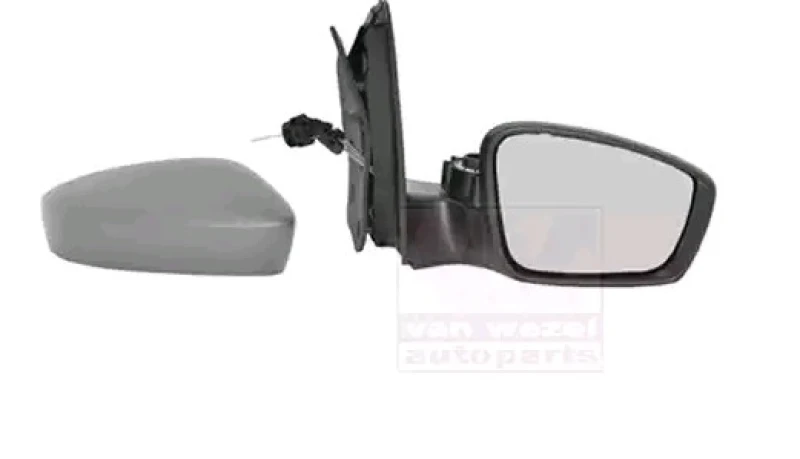 Image of VAN WEZEL 5701814 Wing mirror * HAGUS * Right, Control: cable pull, primed Outside Mirror (50)