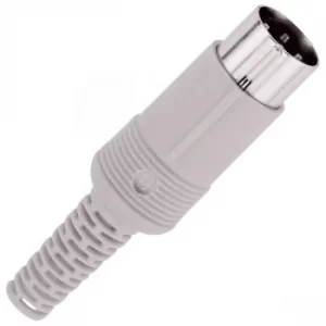 Image of Hirschmann 930 015-517 MAS 40. 4-Pin Male DIN Plug, Straight, Cabl...