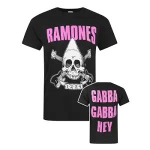 image of Ramones Official Mens Pinhead Skull T-Shirt (M) (Black)