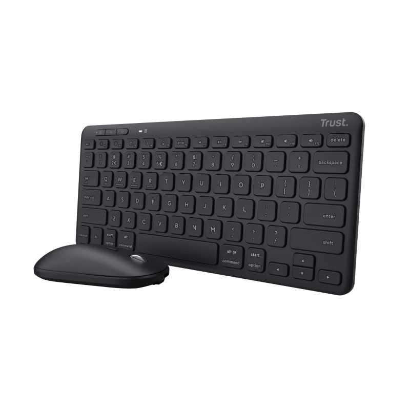 Image of Trust Lyra Multi-Device Wireless Keyboard and Mouse 8TR24847 EXR8TR24847