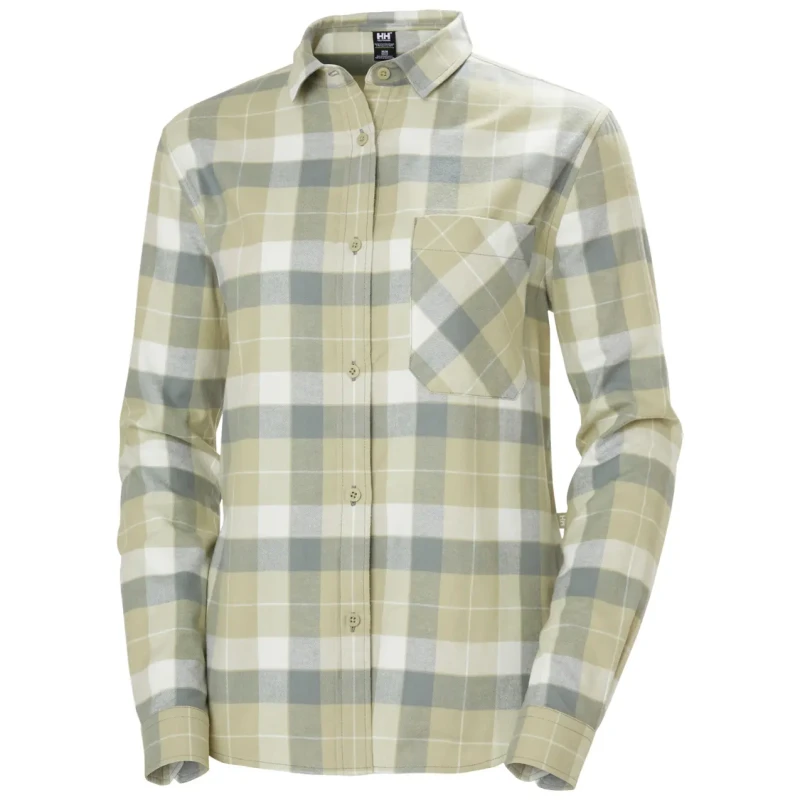 Image of Womens long sleeve shirt Helly Hansen Lokka Flannel Vert Female L