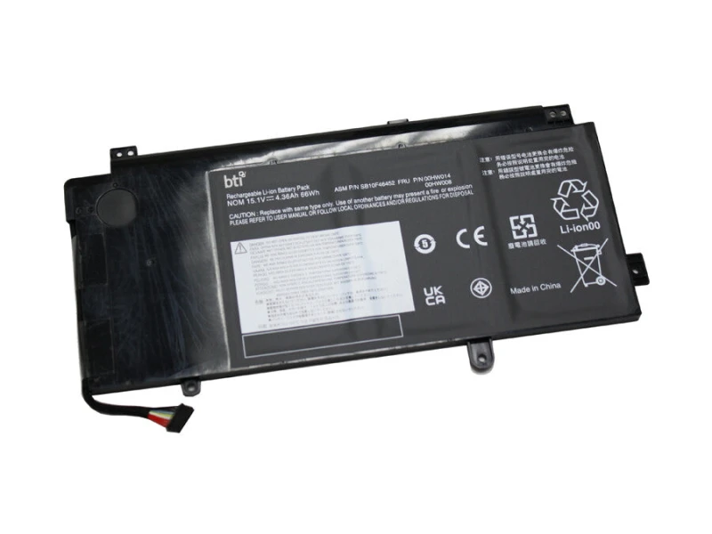 Image of BTI BTI SB10F46446 compatible 67Wh 4-cell battery for Lenovo YOGA 15 SB10F46446-BTI