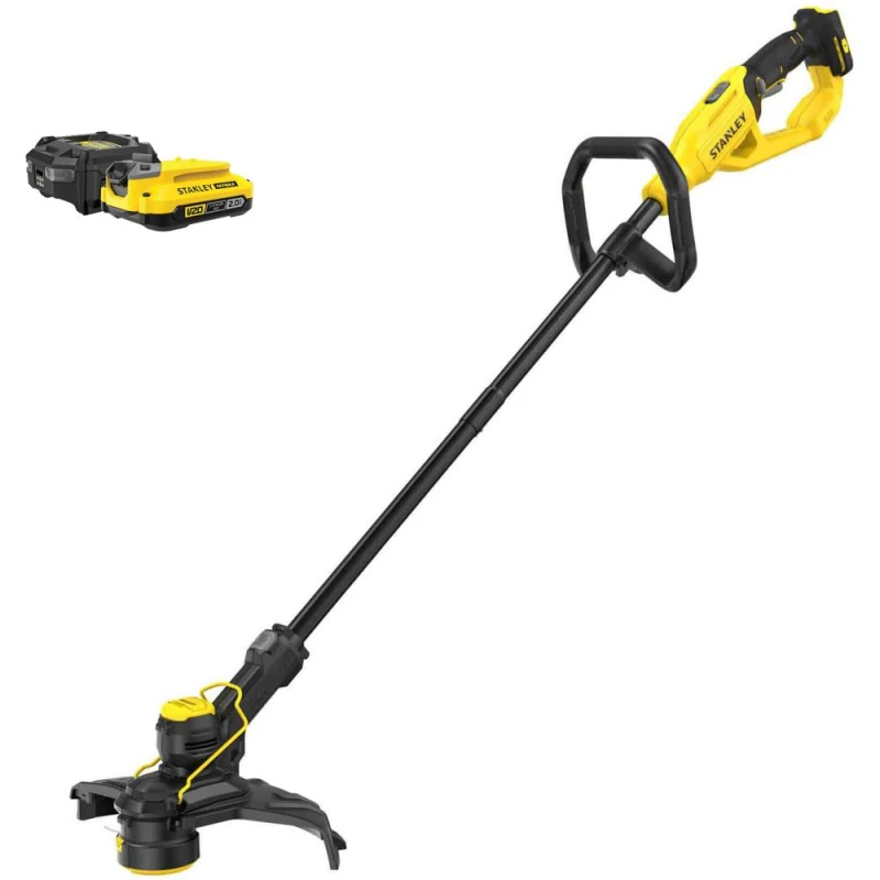Image of Stanley FatMax V20 STCST933 18v Cordless Grass Trimmer 330mm 1 x 2ah Li-ion Battery Charger STCST933D1