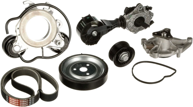 Image of GATES Water Pump + V-Ribbed Belt Kit GATES KP16PK797EST