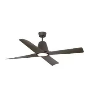 image of Typhoon LED Brown Ceiling Fan with DC Motor Smart - Remote Included, 3000K