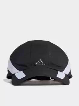 image of adidas Aeroready Retro Tech Reflective Runner Cap, Black/White, Size M/L, Men