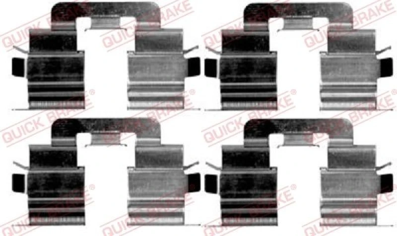 Image of QUICK BRAKE Brake pad fitting kit QUICK BRAKE 109-1215