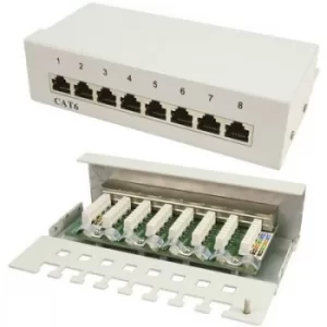 LogiLink NP0016A 8 ports Network patch box CAT 6 1 HE