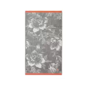 image of Ted Baker Glitch Floral Bath Sheet, Silver