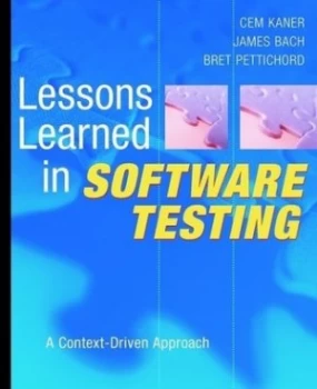 Image of Lessons Learned in Software Testing by Cem Kaner Book