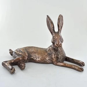 Bluebell Hare Cold Cast Bronze Sculpture 12.5cm