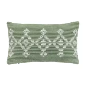 image of Gallery Interiors Montrose in Sage Cushion Cover