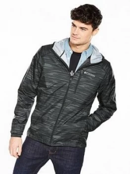 Image of Columbia Flash Forward Printed Windbreaker Black Size 2XL Men