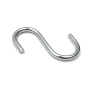 Image of GTV Steel 'S' Hooks Kitchen Hook Meat Airer Dryer Garage Tool, Pack of 1. Measur