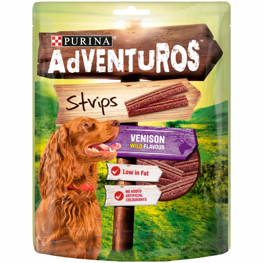 image of Adventuros Dog Treats Venison 90g