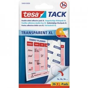 Image of tesa TESA TACK, DOUBLE SIDED ADHESIVEPADS Transparent Content: 36 pcs