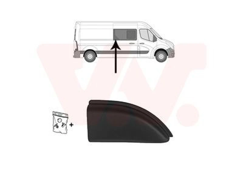Image of VAN WEZEL Trim / Protective Strip, sidewall VAN WEZEL 4388418