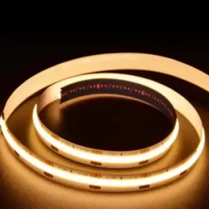 image of 12V COB LED Strip Lights with 300 LEDs/M, 10W/M, 1100lm/M, CRI 90-92, 3000K