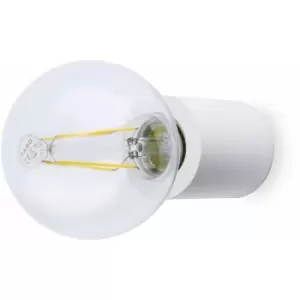 Ten matte white wall light 1 bulb