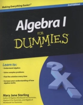 Image of Algebra I for Dummies by Mary Jane Sterling Paperback