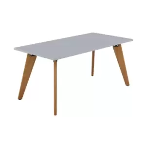 Image of Plateau Office Rectangular Meeting Table - 1600mmX800mmX740mm - Grey