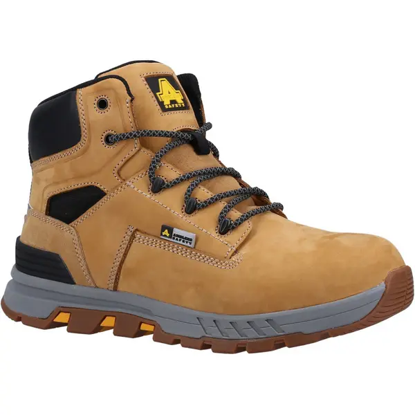 image of Amblers Safety Mens 261 Lightweight Leather Safety Boots UK Size 10 (EU 44) Honey AMB353-HONEY-10