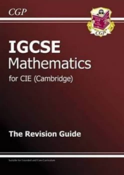 Image of Igcse Maths Cie cambridge Revision Guide Hardback