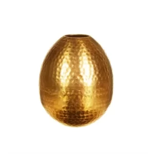 Image of Sass & Belle Hammered Metal Oval Vase