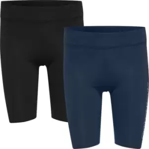 Image of Hummel 2 Pack LTE Shorts Womens - Multi