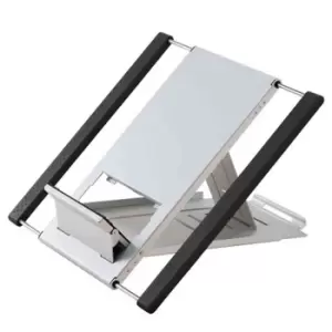 Ergoline Notebook Stand Traveler 25X18X1cm Silver And Black