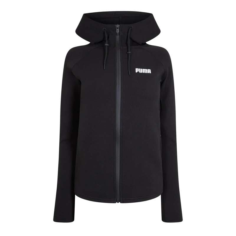 Image of Puma Spacer Fz Hoodie W Hoody Womens - Black 8