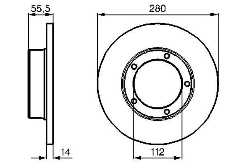 Image of Brake disc Bosch 0 986 478 770