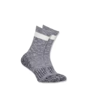 image of Carhartt Womens All Season Crew Walking Polyester Socks Medium - UK 5-7.5, EU 38-42, US 5.5-8.5