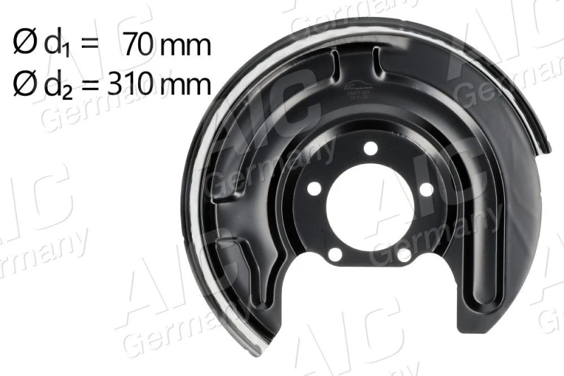 Image of Brake disc backing plate AIC 55977