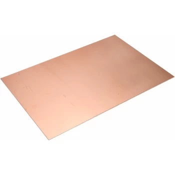 image of 341016 Copper Clad Single Sided FR4 Fibre Glass 203 x 305mm - R-tech