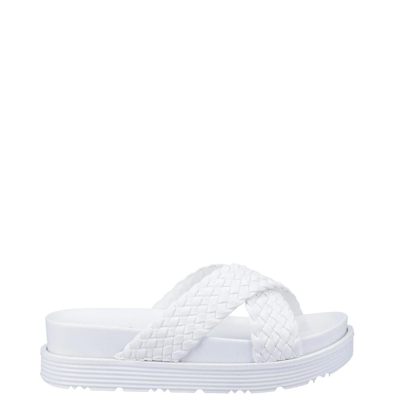 Image of Hush Puppies Serena Mule Sandal - White White 5