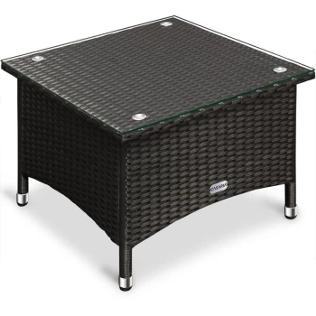 Image of Casaria - Poly Rattan Coffee Side End Snack Table Garden Conservatory Patio Furniture NEW M2 - 50x50x45cm (de)
