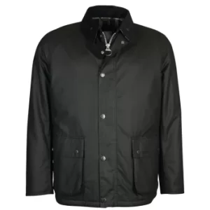 Image of Barbour Mens Horto Wax Jacket Black XXL
